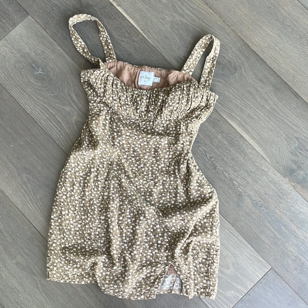 Princess Polly FREYA MINI DRESS SAND - Picture 5 of 6